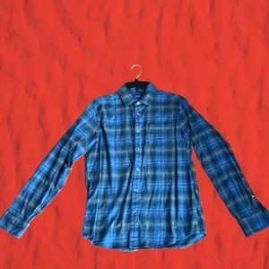 Apt.9 Men's M Flannel Button‎ DownShirt Blue Gray